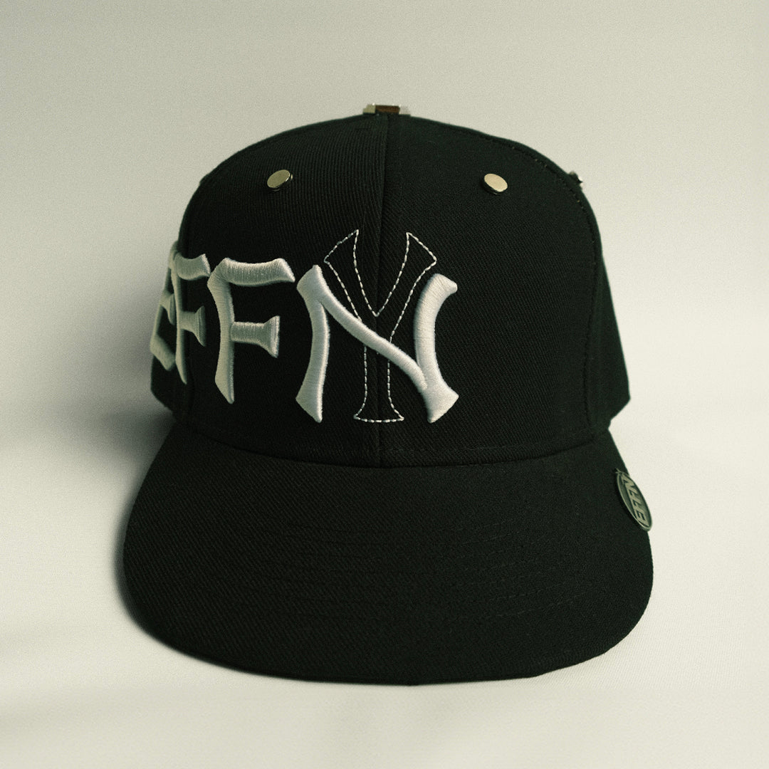 EFFN/Y Fitted Hat - Black - Effn Clothing