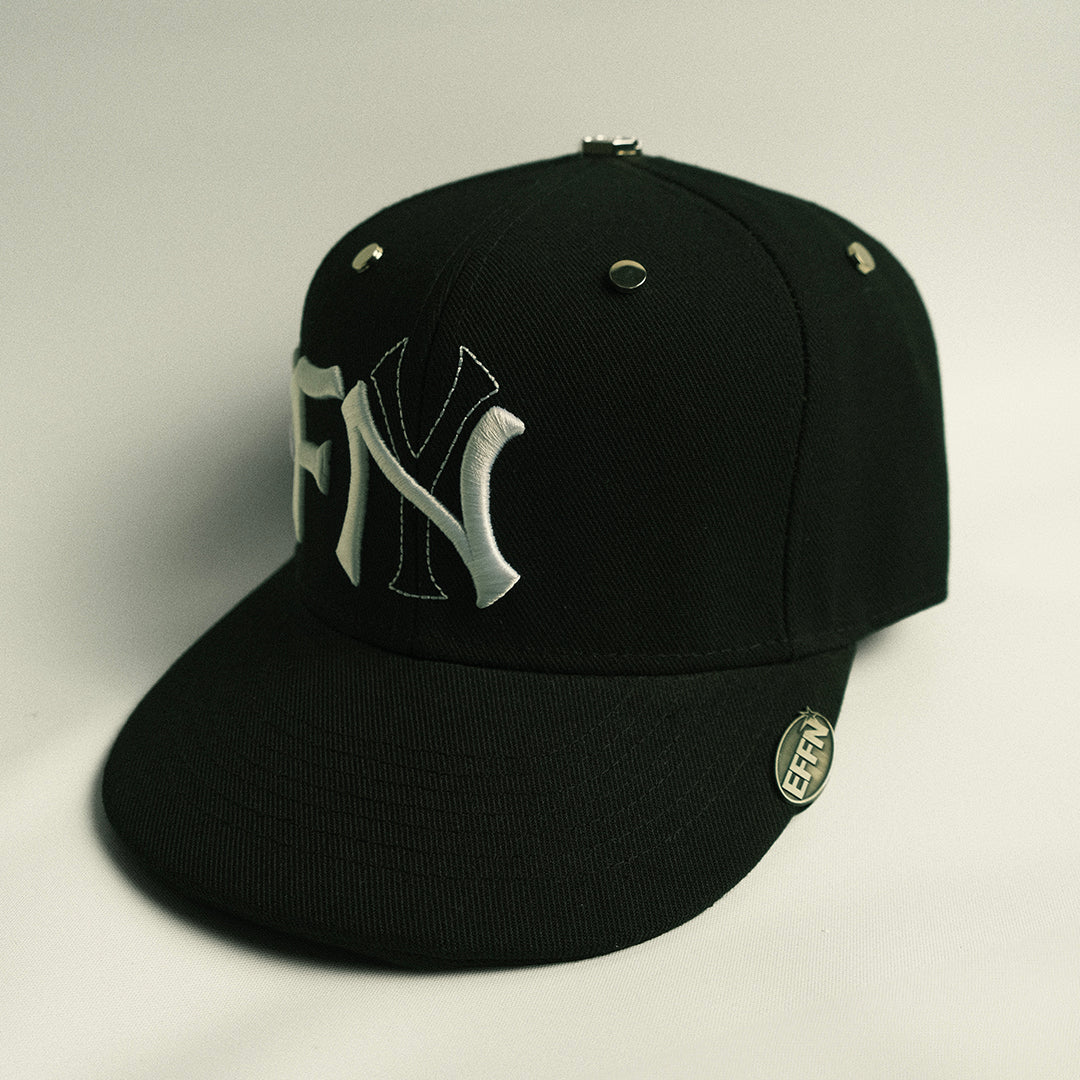 EFFN/Y Fitted Hat - Black - Effn Clothing