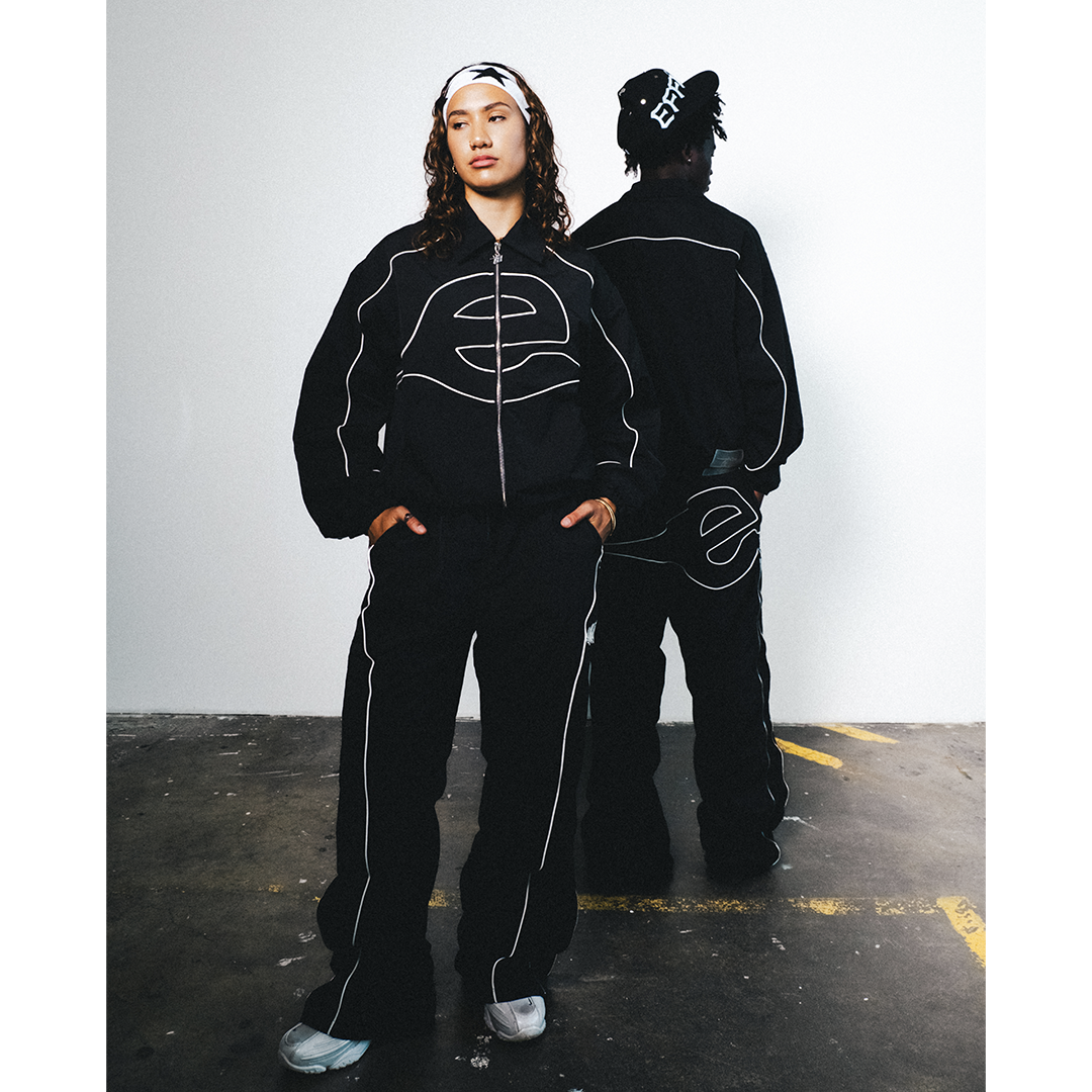 Curbside Track Jacket - Black - Effn Clothing