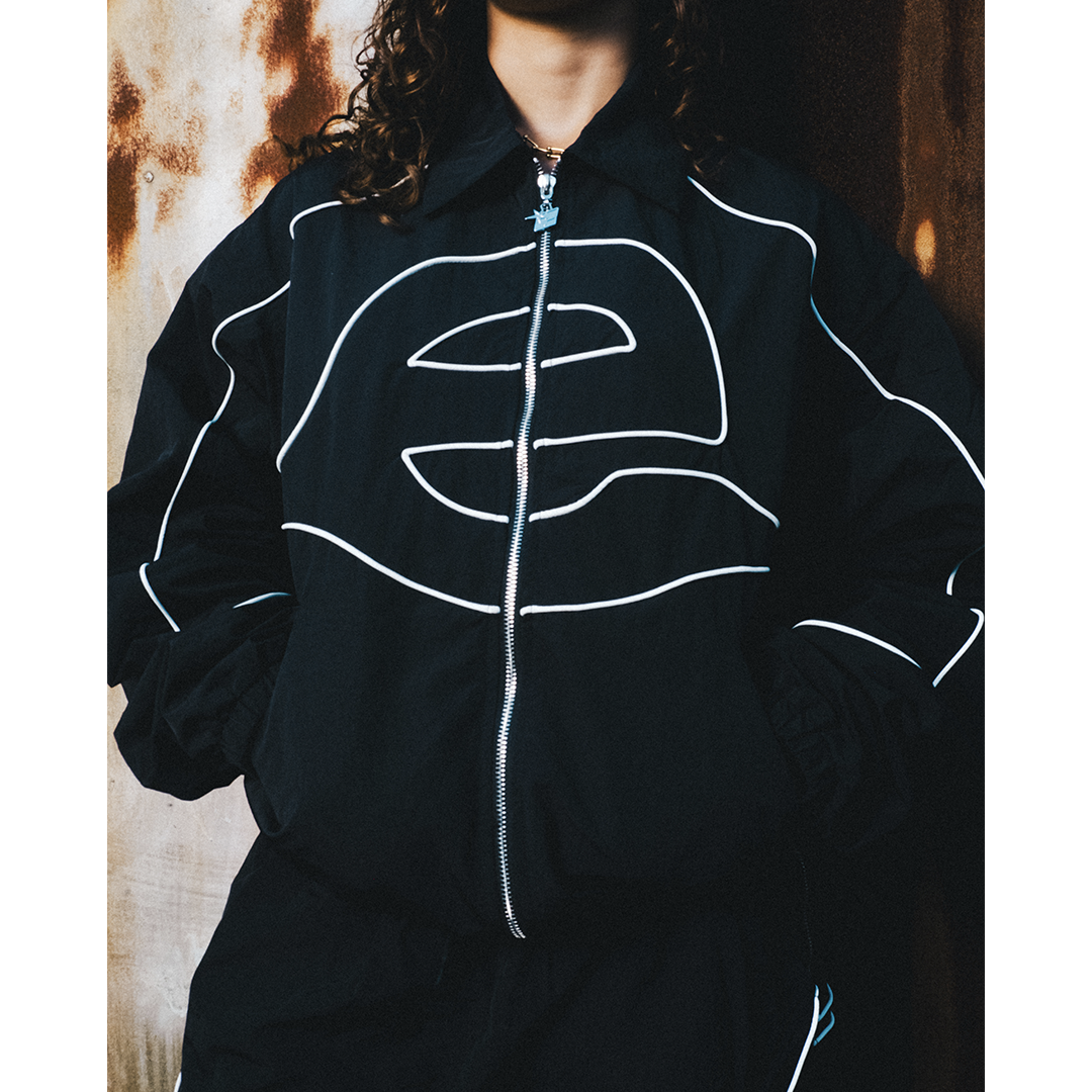Curbside Track Jacket - Black - Effn Clothing