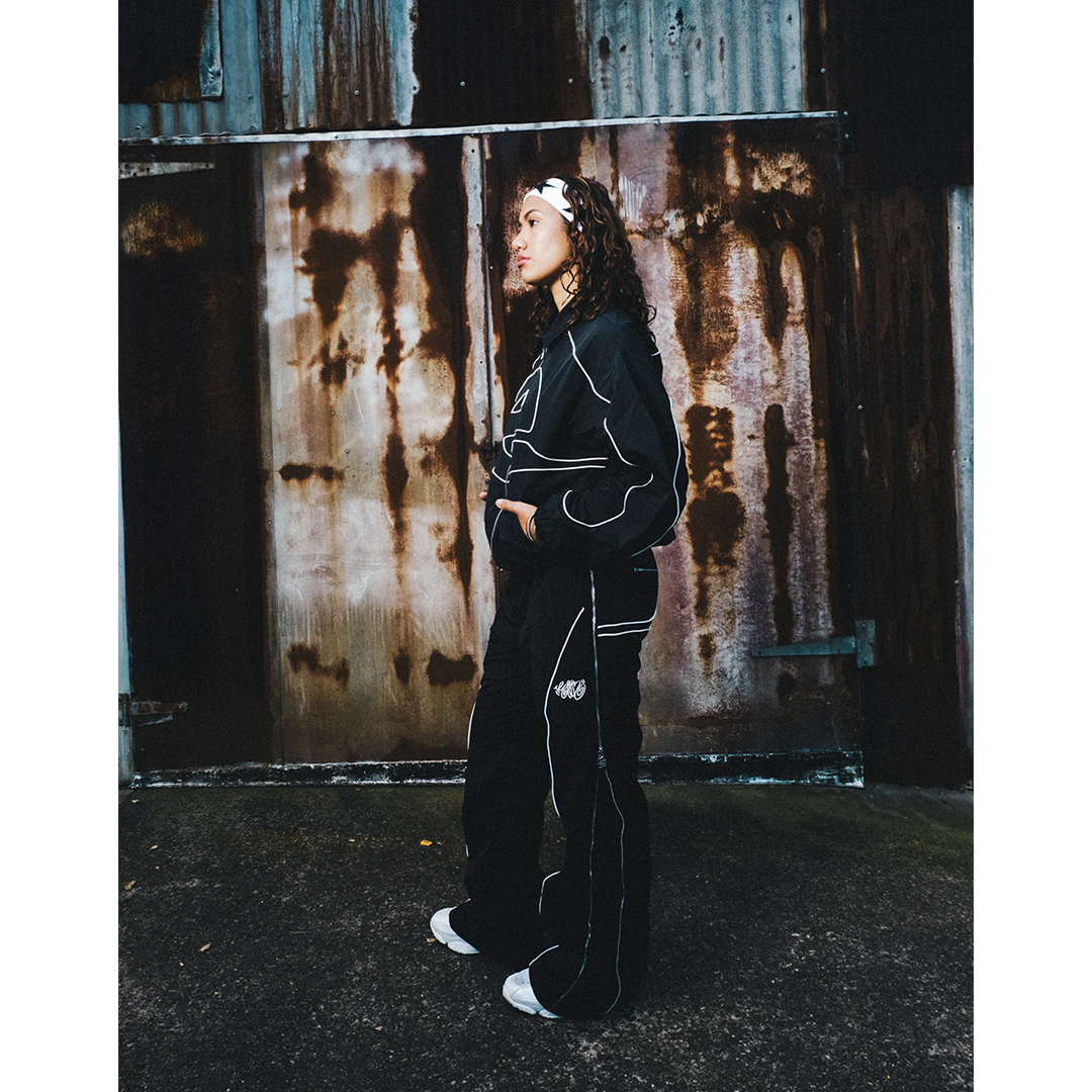 Curbside Track Jacket - Black - Effn Clothing