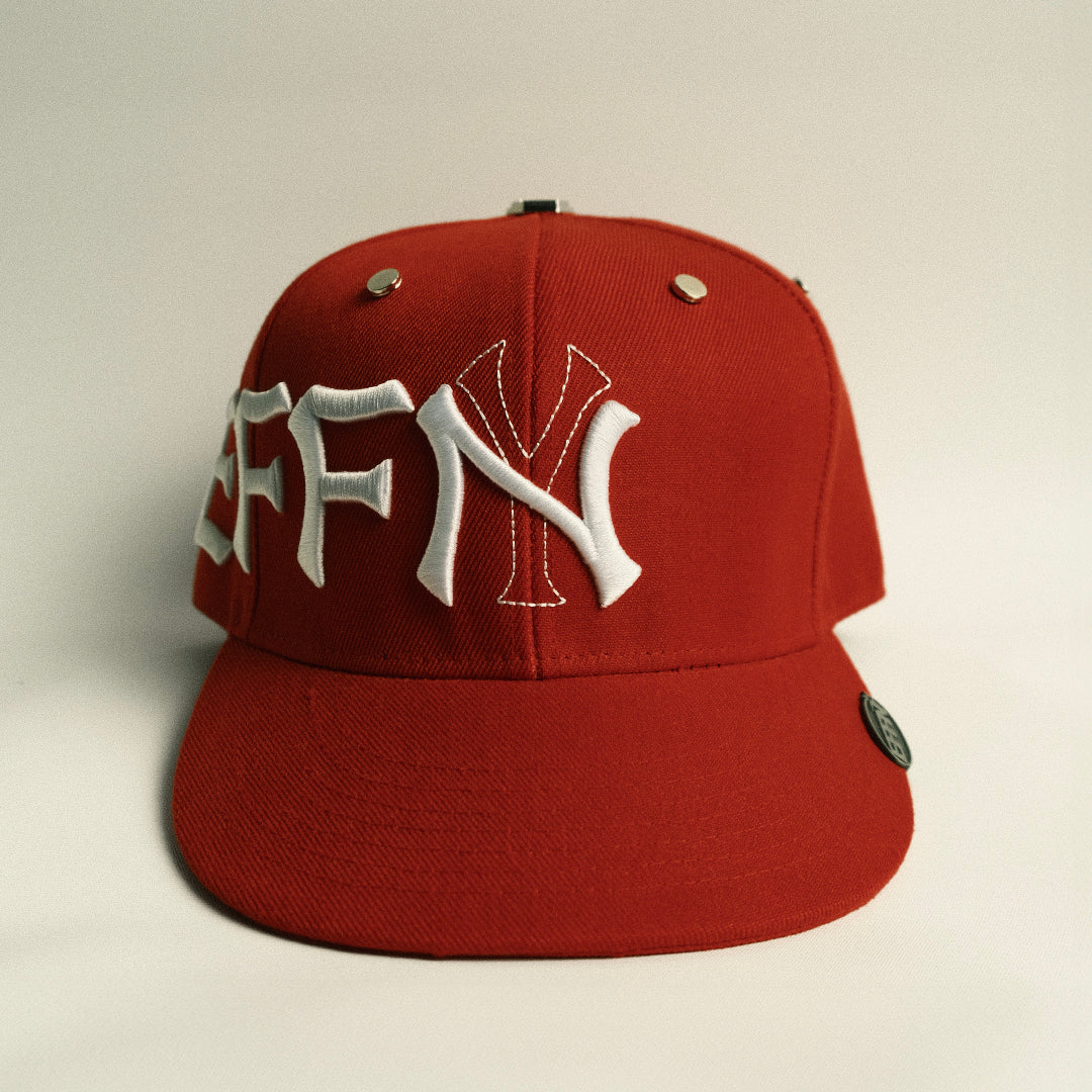 EFFN/Y Fitted Hat - Red - Effn Clothing