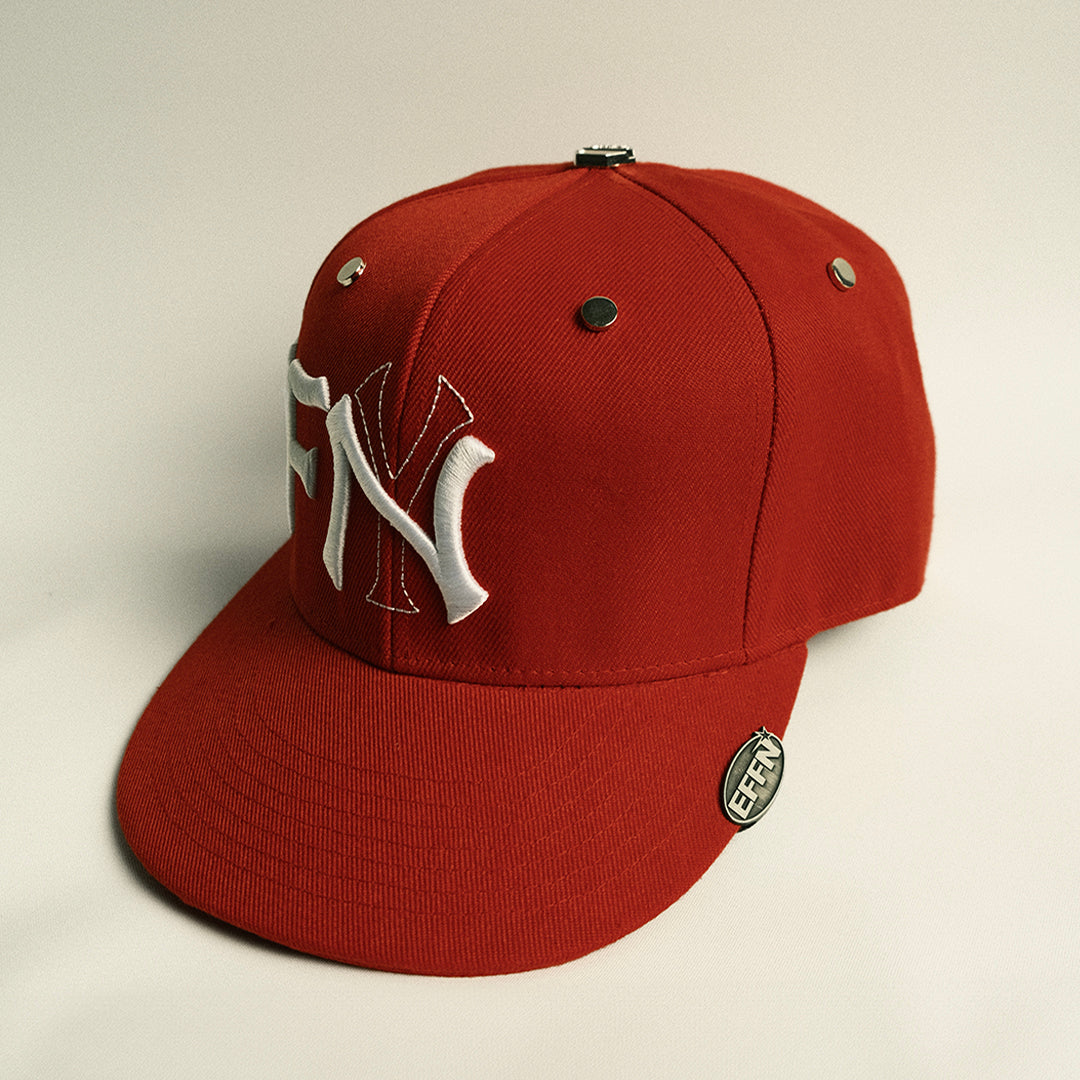 EFFN/Y Fitted Hat - Red - Effn Clothing