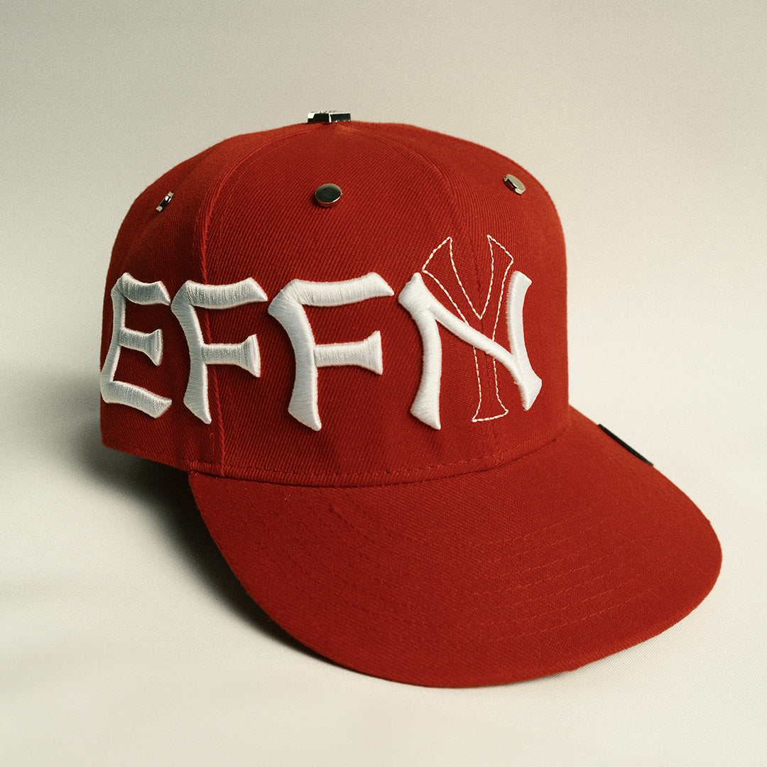 EFFN/Y Fitted Hat - Red - Effn Clothing
